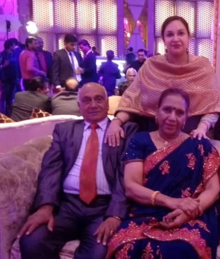 Dr. Ashima Goyal with her parents